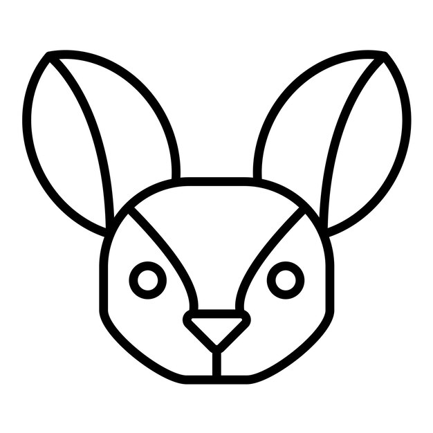 Ilustracja Fennec Fox Line