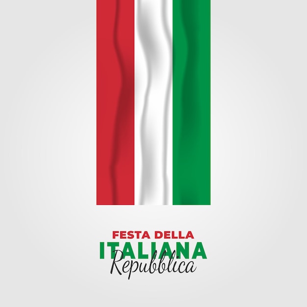 Ilustracja Festa Della Repubblica Italiana. Dzień Republiki Włoskiej.