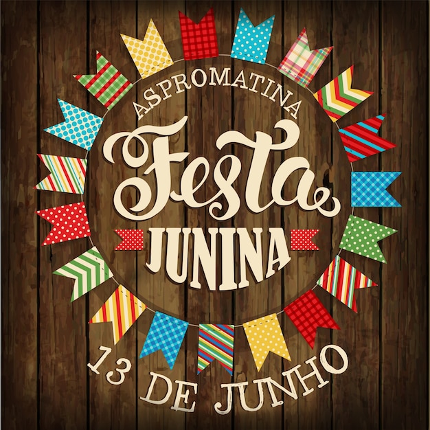 Plik wektorowy ilustracja festa junina.