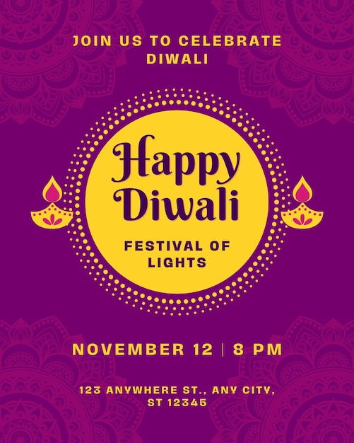 Ilustracja festiwalu Deepawali 2024 Wibrujące dzieła sztuki z uroczystości Diwali