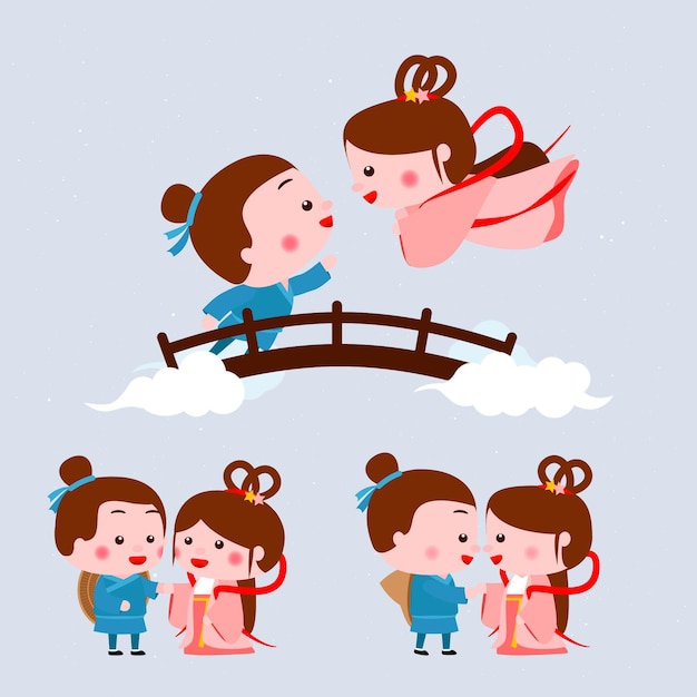 ilustracja festiwalu dzień qi xi