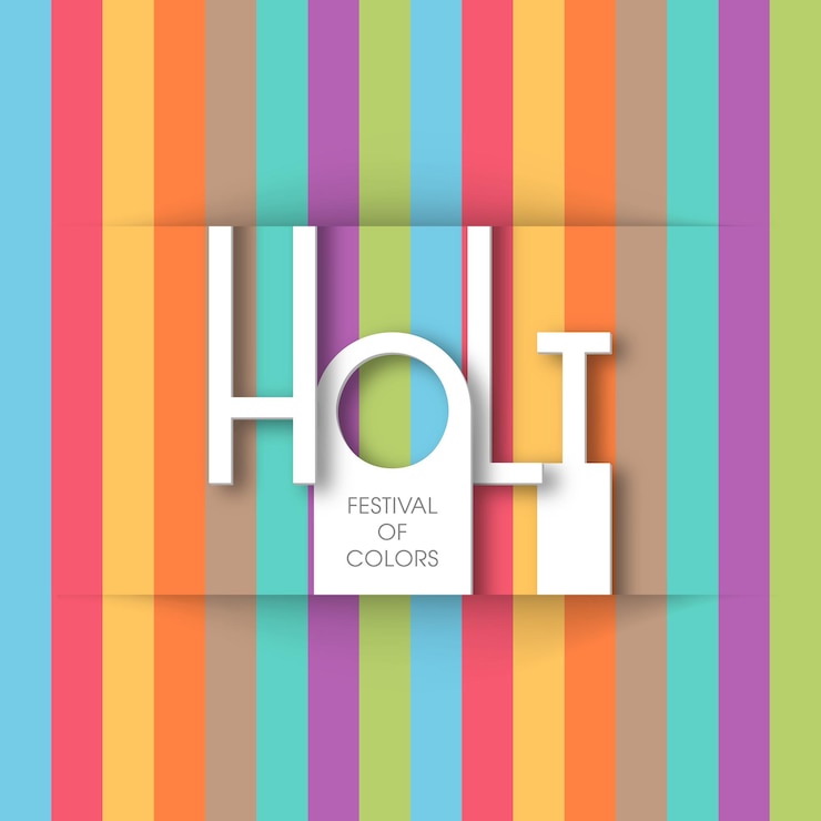 Wektor ilustracja festiwalu holi z kolorową misterną kaligrafią