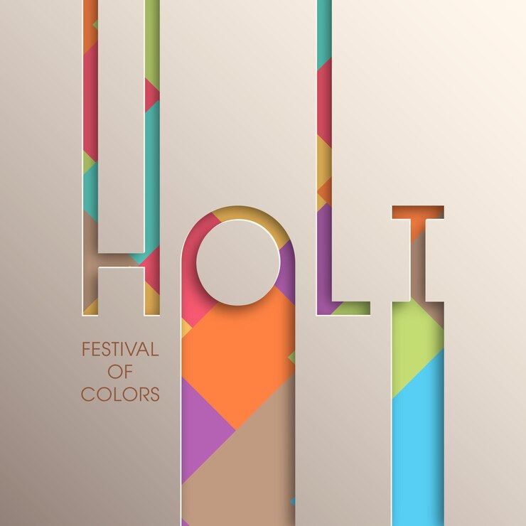 Wektor ilustracja festiwalu holi z kolorową misterną kaligrafią