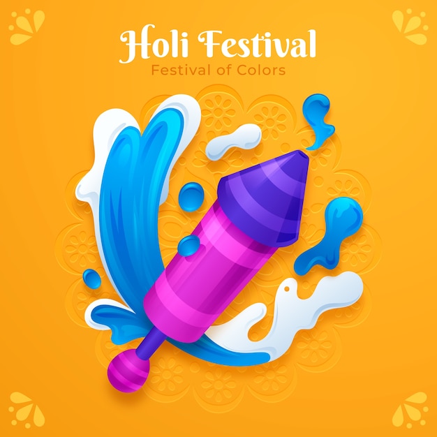 Plik wektorowy ilustracja festiwalu holi.