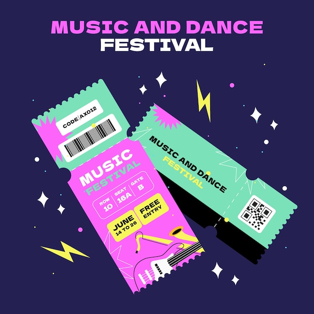 Ilustracja Festiwalu Muzyki I Tańca