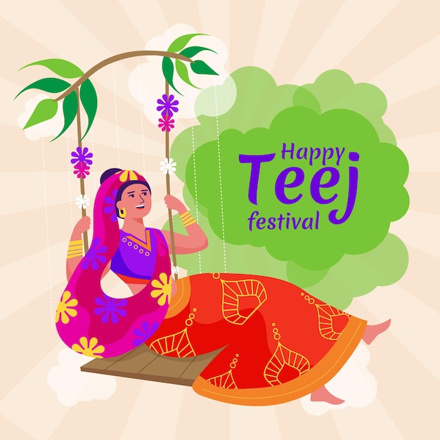 Ilustracja Festiwalu Teej