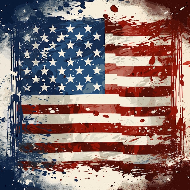 Plik wektorowy ilustracja flagi amerykańskiej