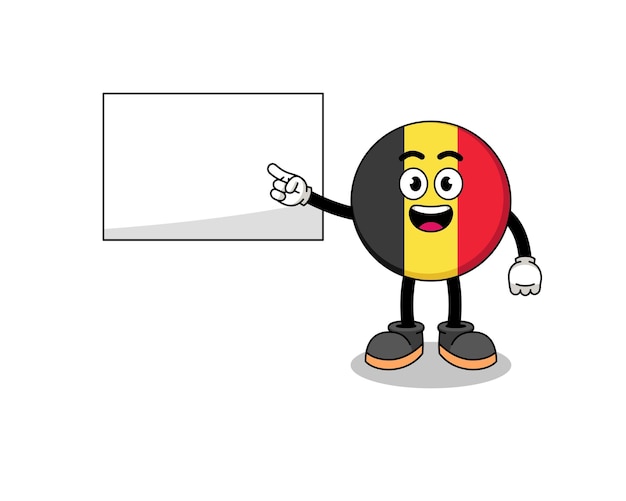 Ilustracja Flagi Belgii Robi Prezentację