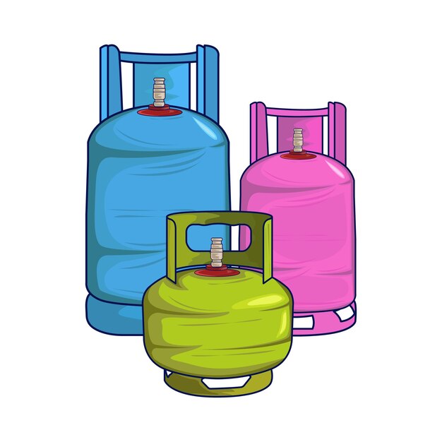 Plik wektorowy ilustracja gazu