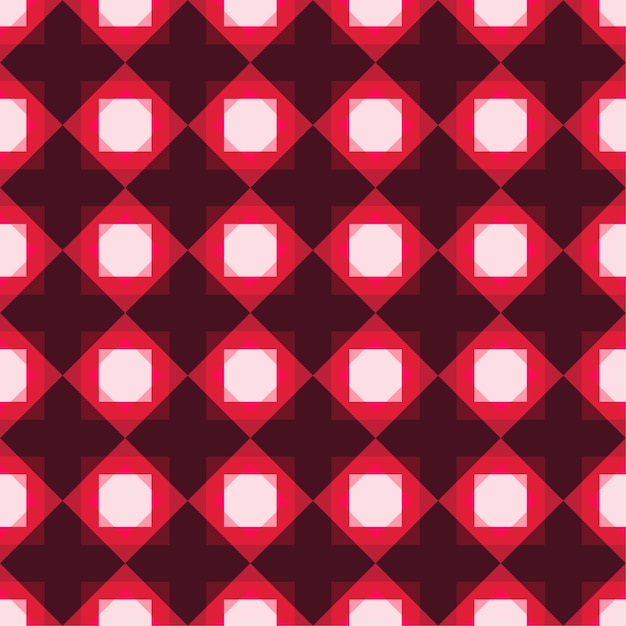 Ilustracja geometrycznego wzoru kwiatu bez szwu