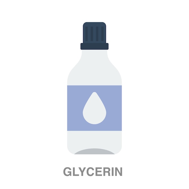 Ilustracja gliceryny na przezroczystym tle