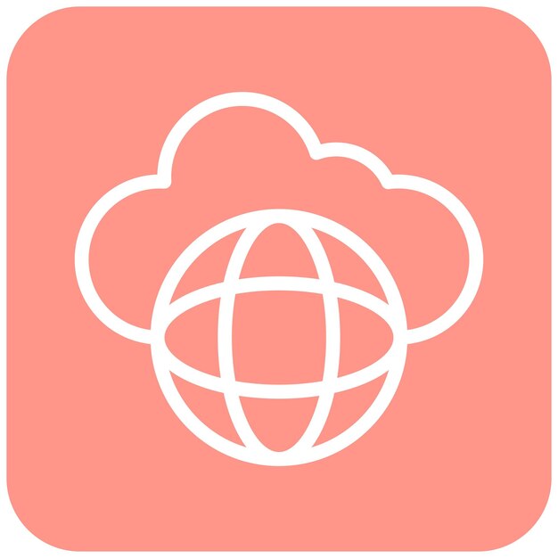 Ilustracja globalnego projektu ikony wektorowej