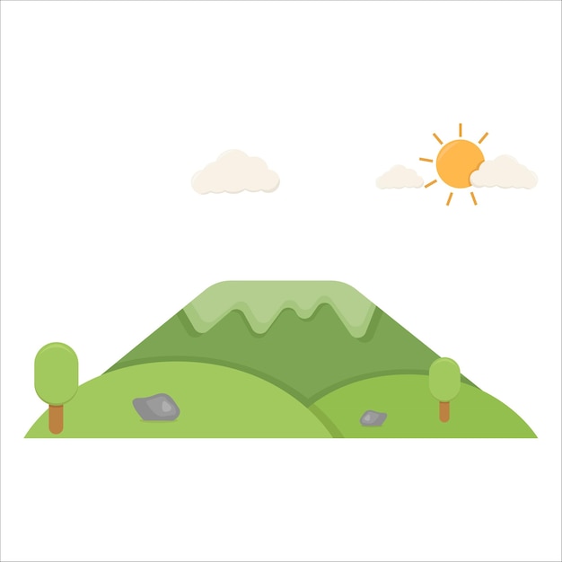 Plik wektorowy ilustracja góra