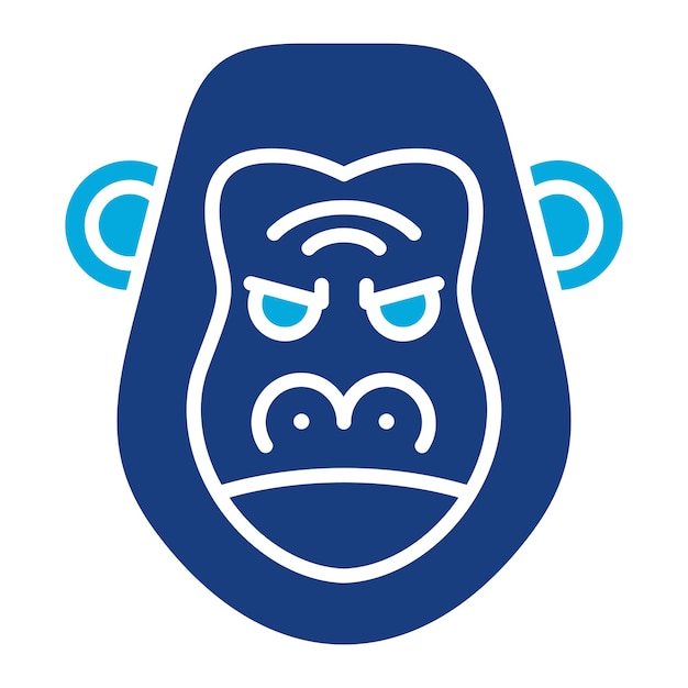 Ilustracja Gorilla Duotone
