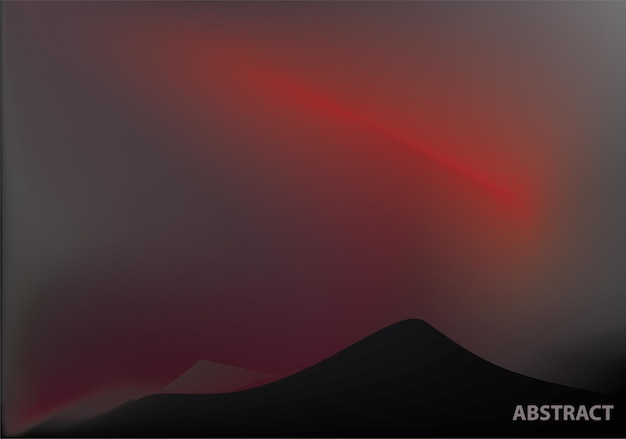 Plik wektorowy ilustracja górska czerwona i czarna