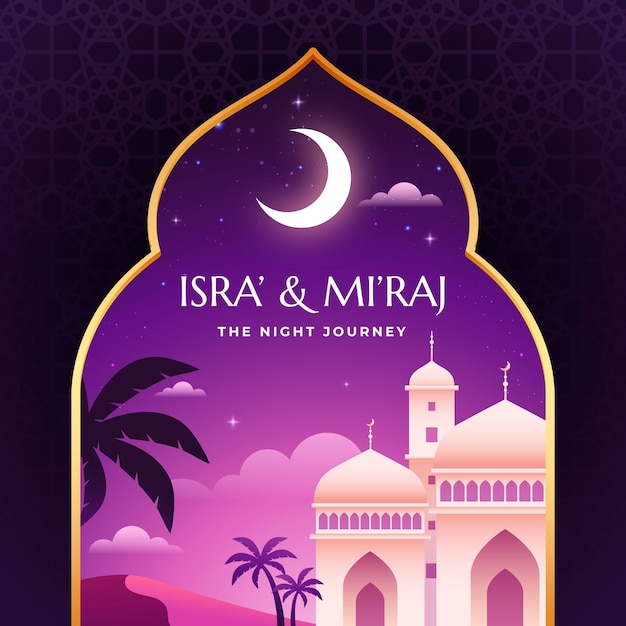 Ilustracja Gradient isra miraj