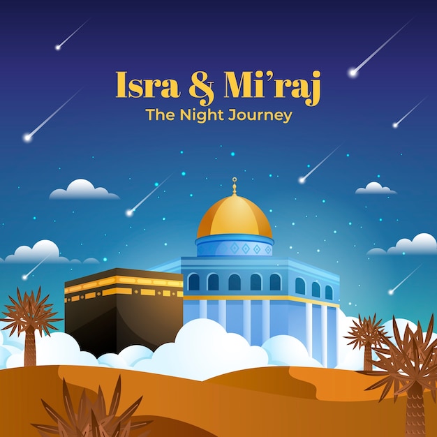 Ilustracja gradientu dla isra miraj