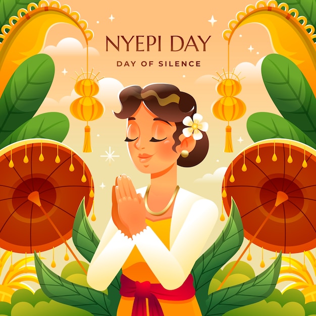 Ilustracja Gradientu Nyepi