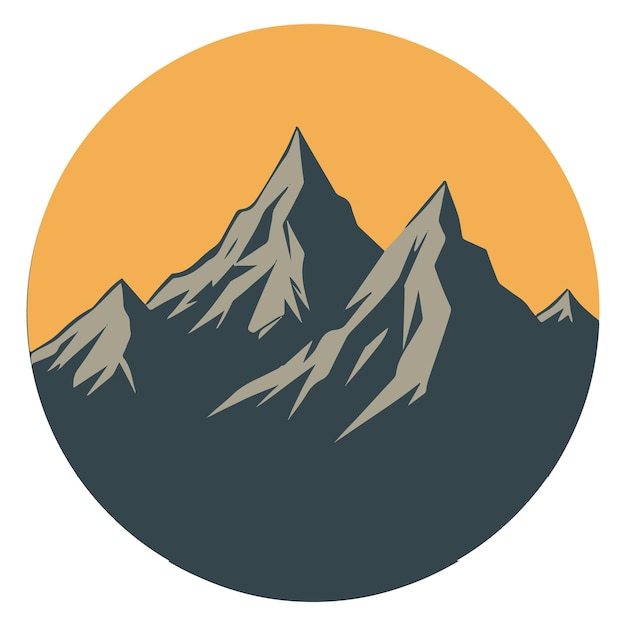 Ilustracja graficzna projektu logo Mountain Peak