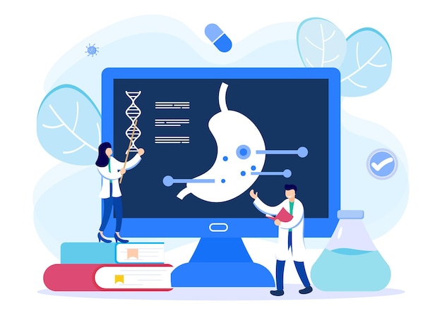 Plik wektorowy ilustracja graficzna wektorowa charakterystyczna dla diagnozy