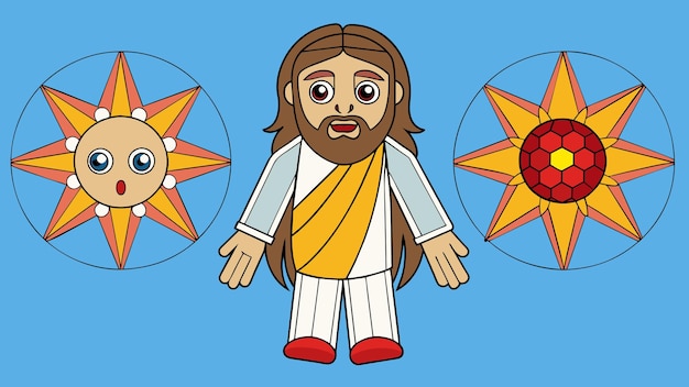 Ilustracja graficzna wektorowa Jezu format pliku źródłowego EPS bezstratne skalowanie projekt ikony
