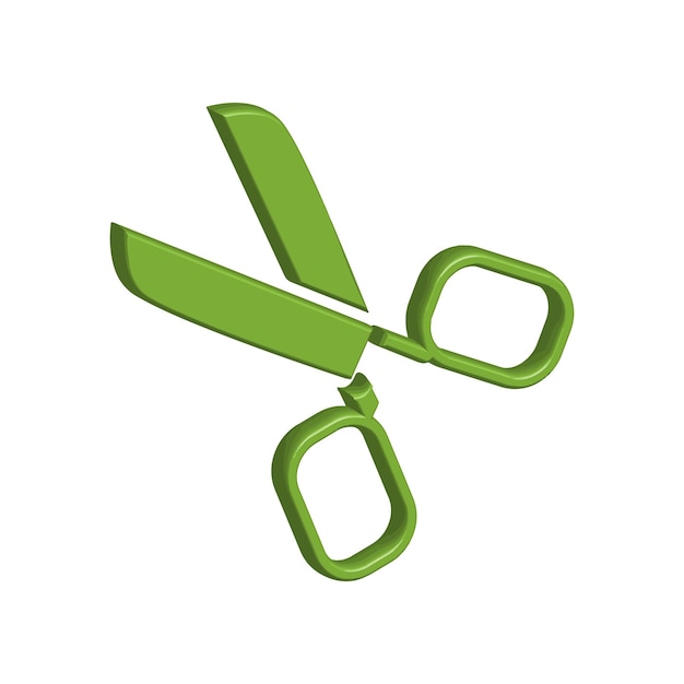 Plik wektorowy ilustracja graficzna wektorowa szablonu ikony nożyczek