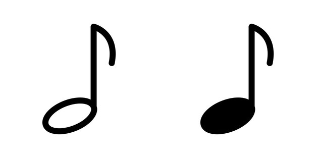 Ilustracja Grafika wektorowa szablonu ikony muzyki