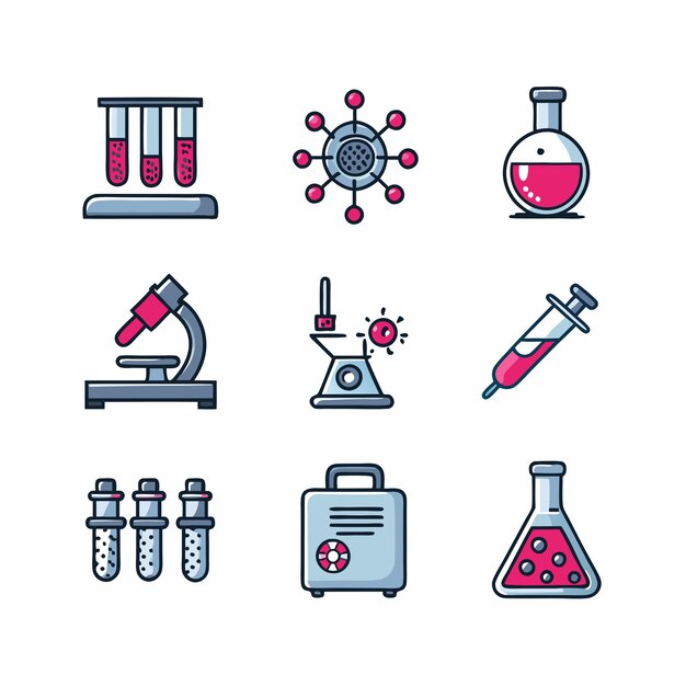 Ilustracja grafika wektorowego laboratoryjnego Format pliku źródłowego EPS Bezstratny projekt ikony skalowania