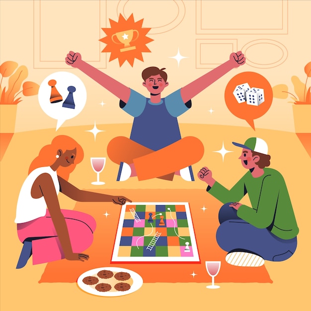 Ilustracja gry planszowej Gradient