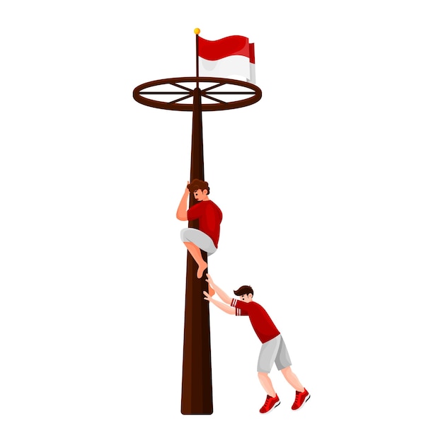 Ilustracja gry Vector Indonesia Independence Day