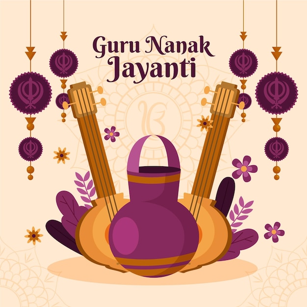 Ilustracja Guru Nanak Jayanti