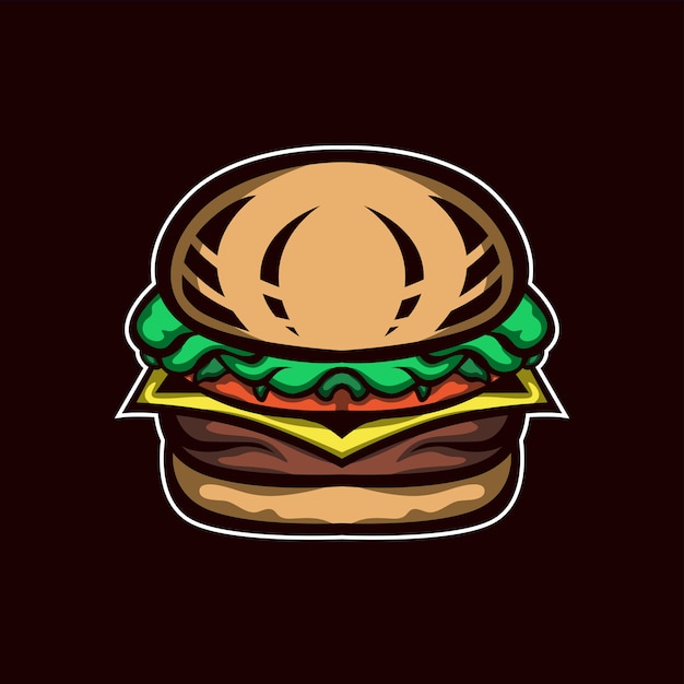 Plik wektorowy ilustracja hamburger