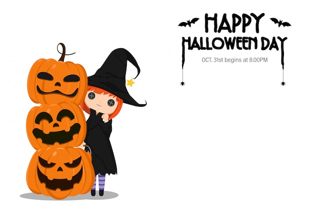 Ilustracja Happy Halloween Day.