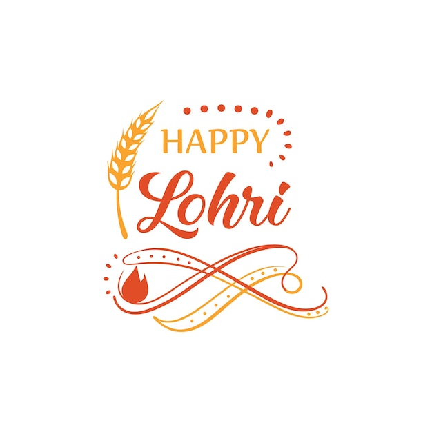 Ilustracja Happy Lohri