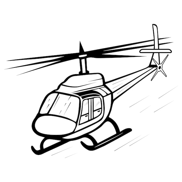 Plik wektorowy ilustracja helikoptera