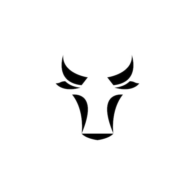 Ilustracja Ikona Głowy Krowy I Byka