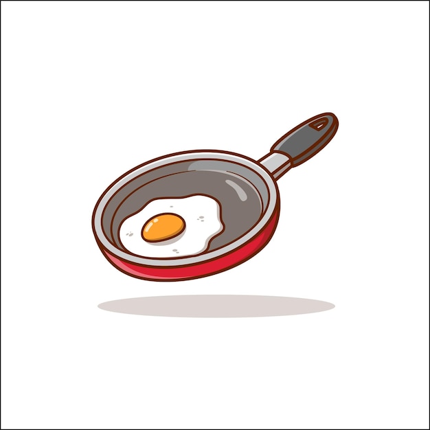 Ilustracja ikona jajka do smażenia