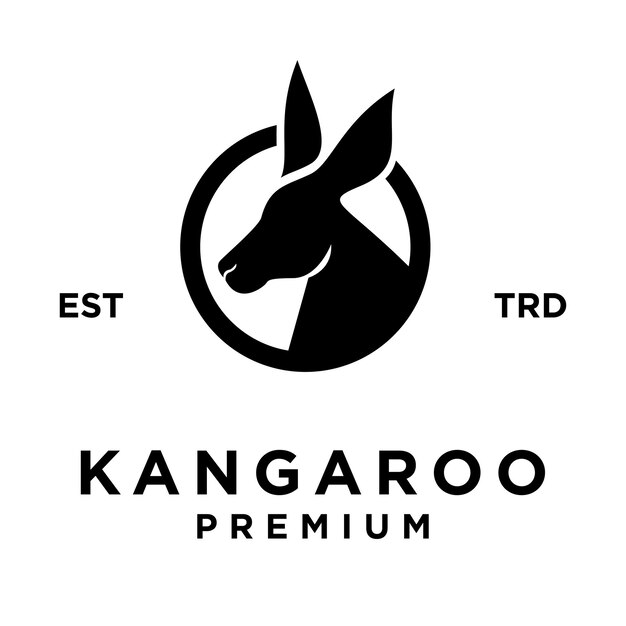 Plik wektorowy ilustracja ikony kangaroo logo