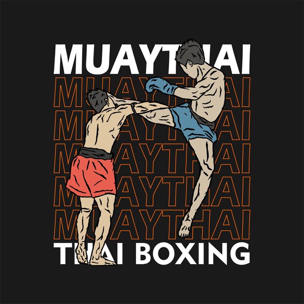 Ilustracja Ikony Muay Thai