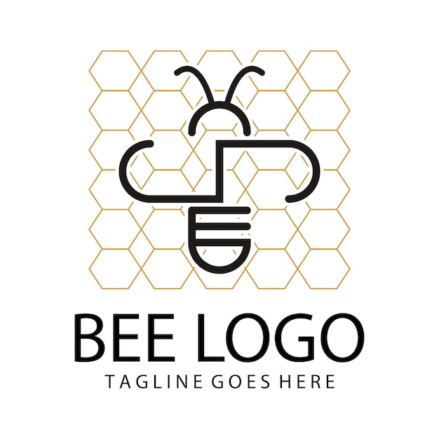 Ilustracja Ikony Na Białym Tle Pszczoły