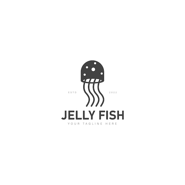 Ilustracja ikony projektu logo meduzy
