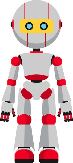 Plik wektorowy ilustracja ikony robota w płaski