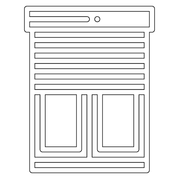 Plik wektorowy ilustracja ikony smart home dla ślepych wektorów