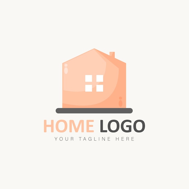 Ilustracja ikony stylu cartoon logo domu