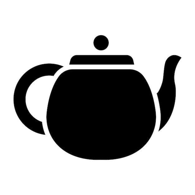 Ilustracja ikony wektorowej czajnika