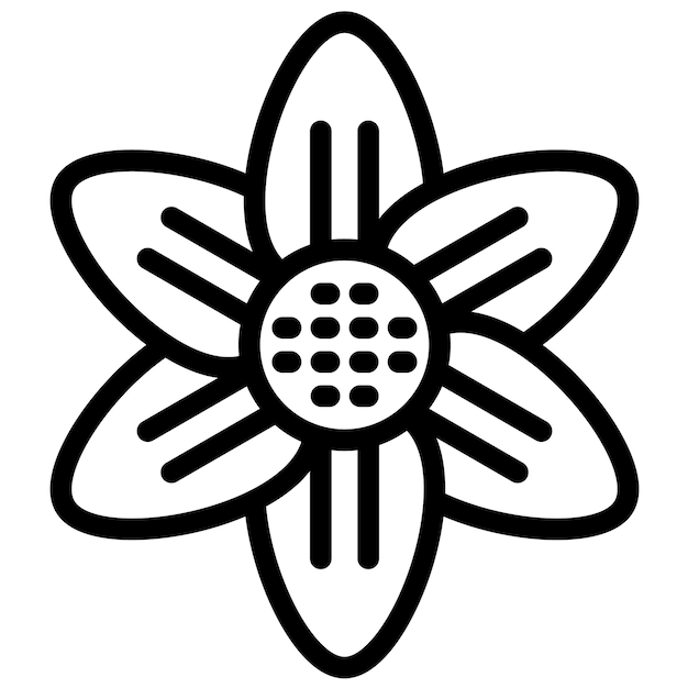 Plik wektorowy ilustracja ikony wektorowej daisy z zestawu ikon kwiatów