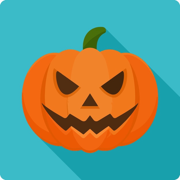 ilustracja ikony wektorowej dyni halloween