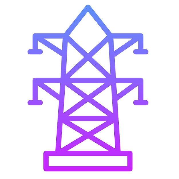 Plik wektorowy ilustracja ikony wektorowej energii elektrycznej z zestawu ikon energii odnawialnej