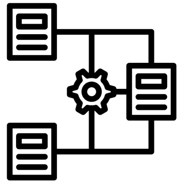 Ilustracja Ikony Wektorowej Frame Works Z Zestawu Ikon Big Data