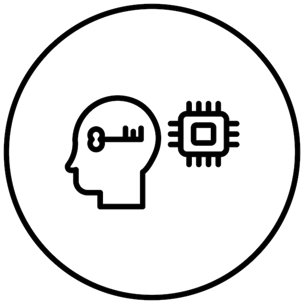 Ilustracja ikony wektorowej Hacking Skills z zestawu ikon Data Analytics